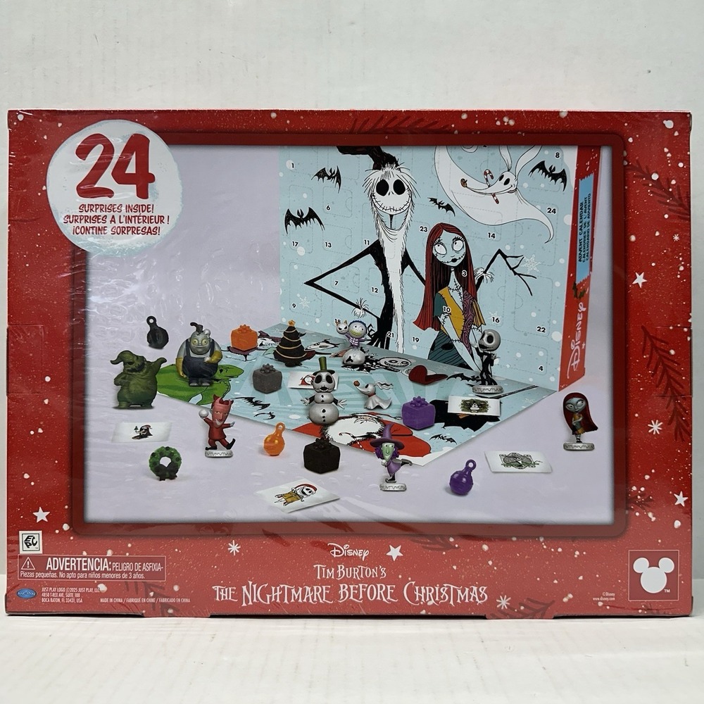 THE NIGHTMARE BEFORE CHRISTMAS NEW DISNEY MINI FIGURES ADVENT CALENDAR 24 MINIS